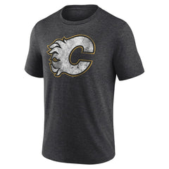 Calgary Flames Wraparound Tri-Blend T-Shirt - Charcoal - NHL 4773188
