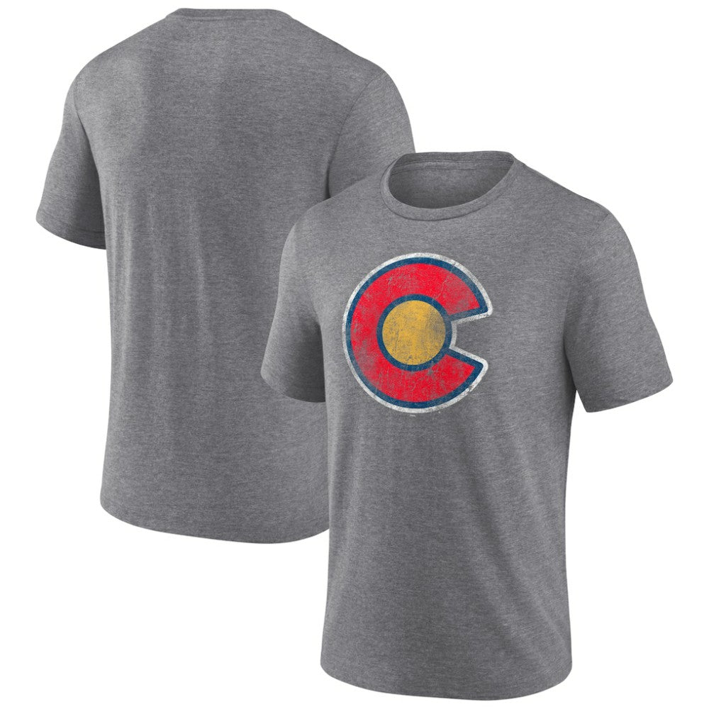 Colorado Avalanche Wraparound Tri-Blend T-Shirt - Heather Gray - NHL 4773191
