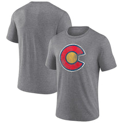 Colorado Avalanche Wraparound Tri-Blend T-Shirt - Heather Gray - NHL 4773191