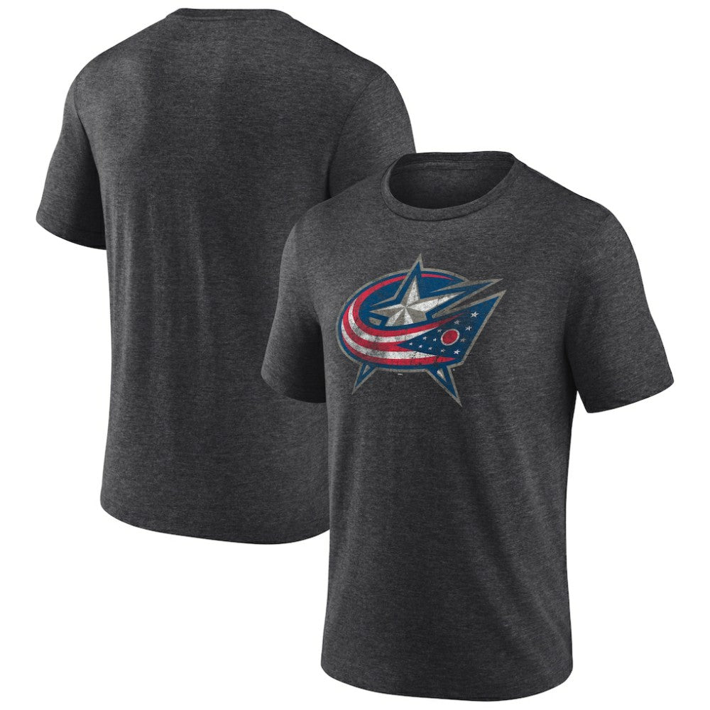 Columbus Blue Jackets Wraparound Tri-Blend T-Shirt - Charcoal - NHL 4773192