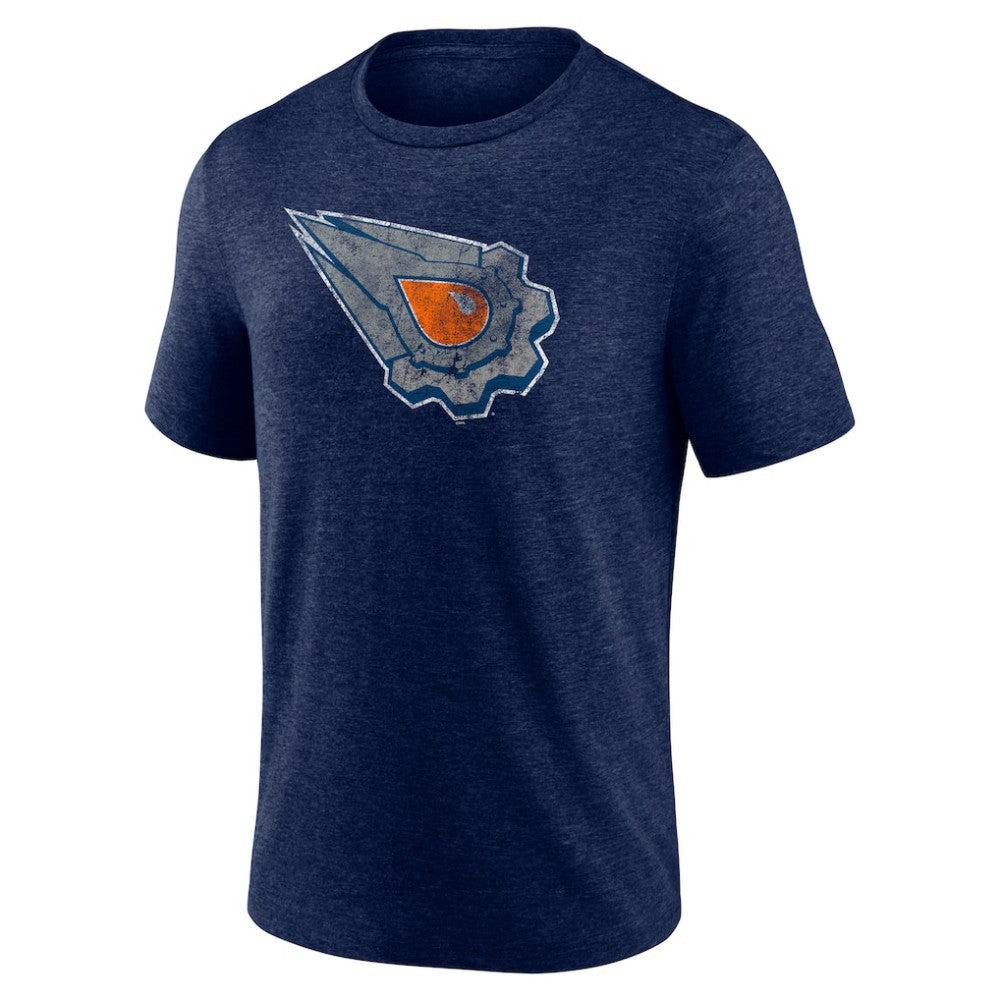Edmonton Oilers Wraparound Tri-Blend T-Shirt - Navy - NHL 4773195