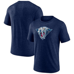 Nashville Predators Wraparound Tri-Blend T-Shirt - Navy - NHL 4773200