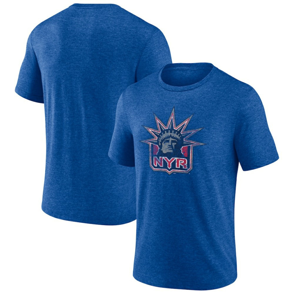 New York Rangers Wraparound Tri-Blend T-Shirt - Blue - NHL 4773203