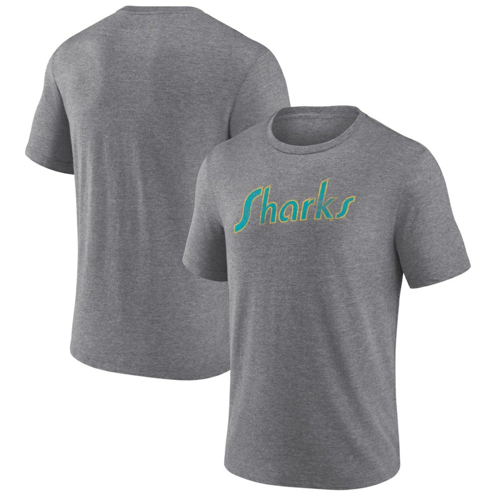 San Jose Sharks Wraparound Tri-Blend T-Shirt - Heather Gray - NHL 4773207
