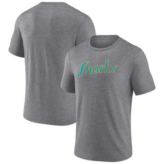 San Jose Sharks Wraparound Tri-Blend T-Shirt - Heather Gray - NHL 4773207