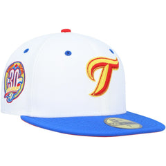 Toronto Blue Jays New Era 30th Anniversary Cherry Lolli 59FIFTY Fitted Hat - White/Royal - New Era Lifestyle