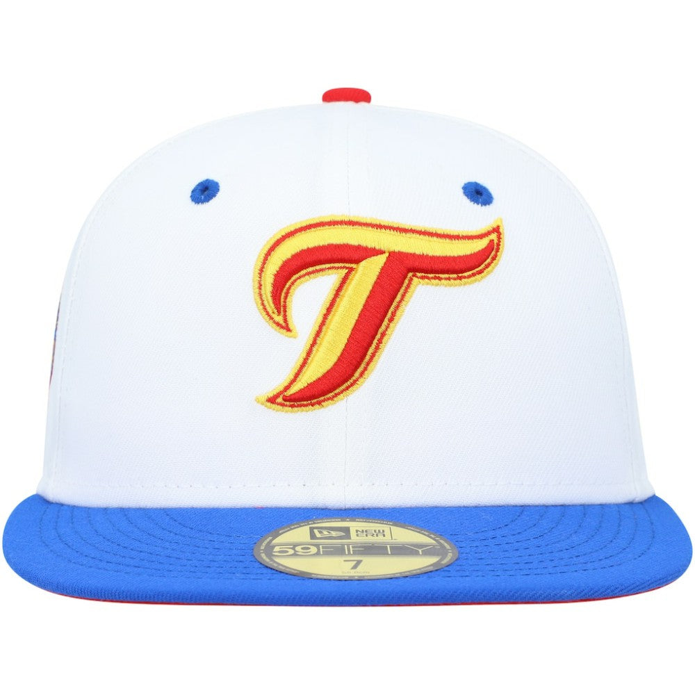 Toronto Blue Jays New Era 30th Anniversary Cherry Lolli 59FIFTY Fitted Hat - White/Royal - New Era Lifestyle