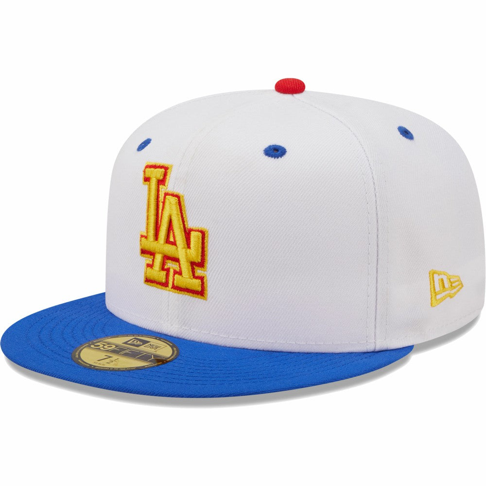 Los Angeles Dodgers New Era 75th World Series Cherry Lolli 59FIFTY Fitted Hat - White/Royal - New Era Discount
