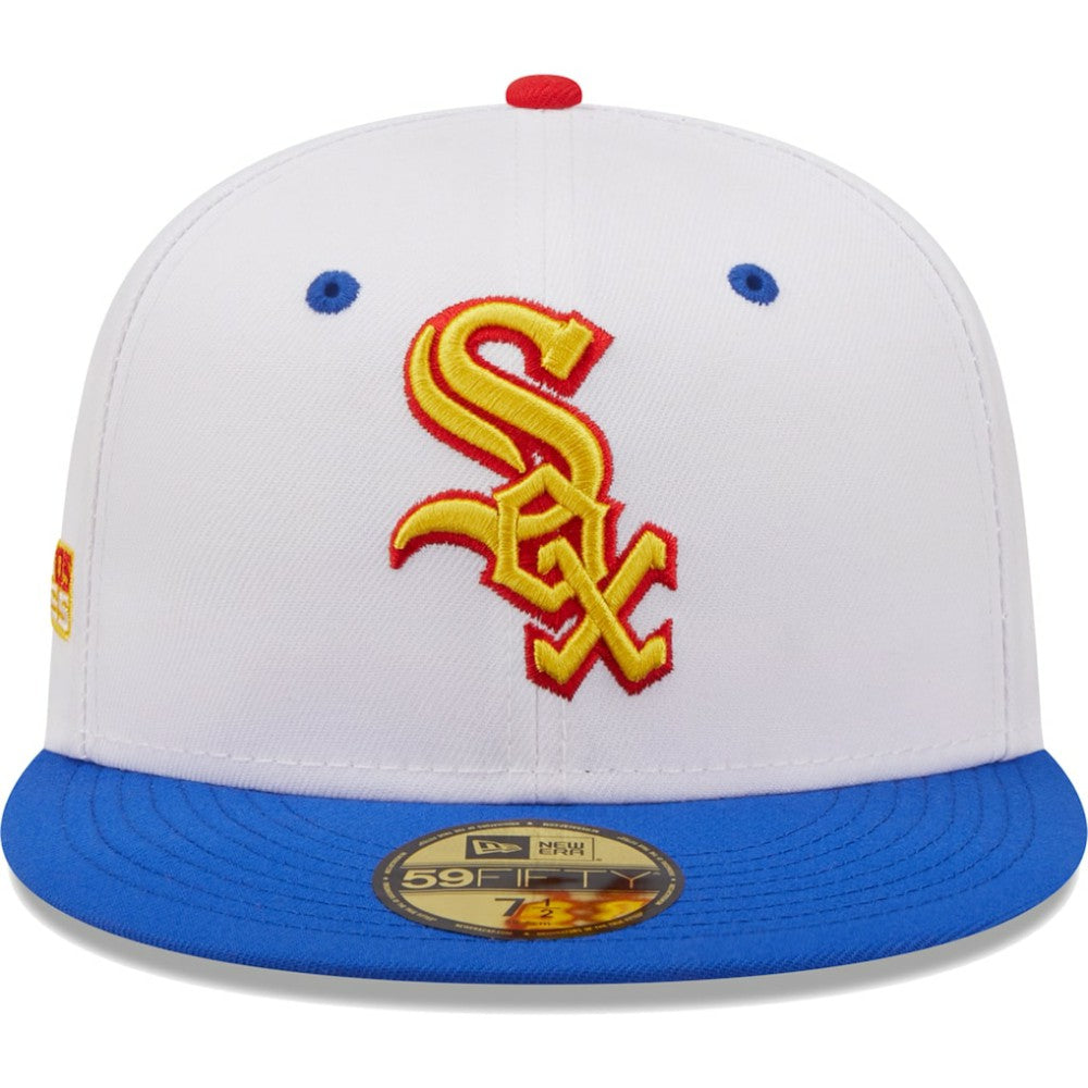 Chicago White Sox New Era 2005 World Series Cherry Lolli 59FIFTY Fitted Hat - White/Royal - New Era Online