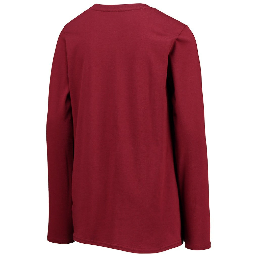 Washington Commanders Youth Secondary Logo Long Sleeve T-Shirt Burgundy