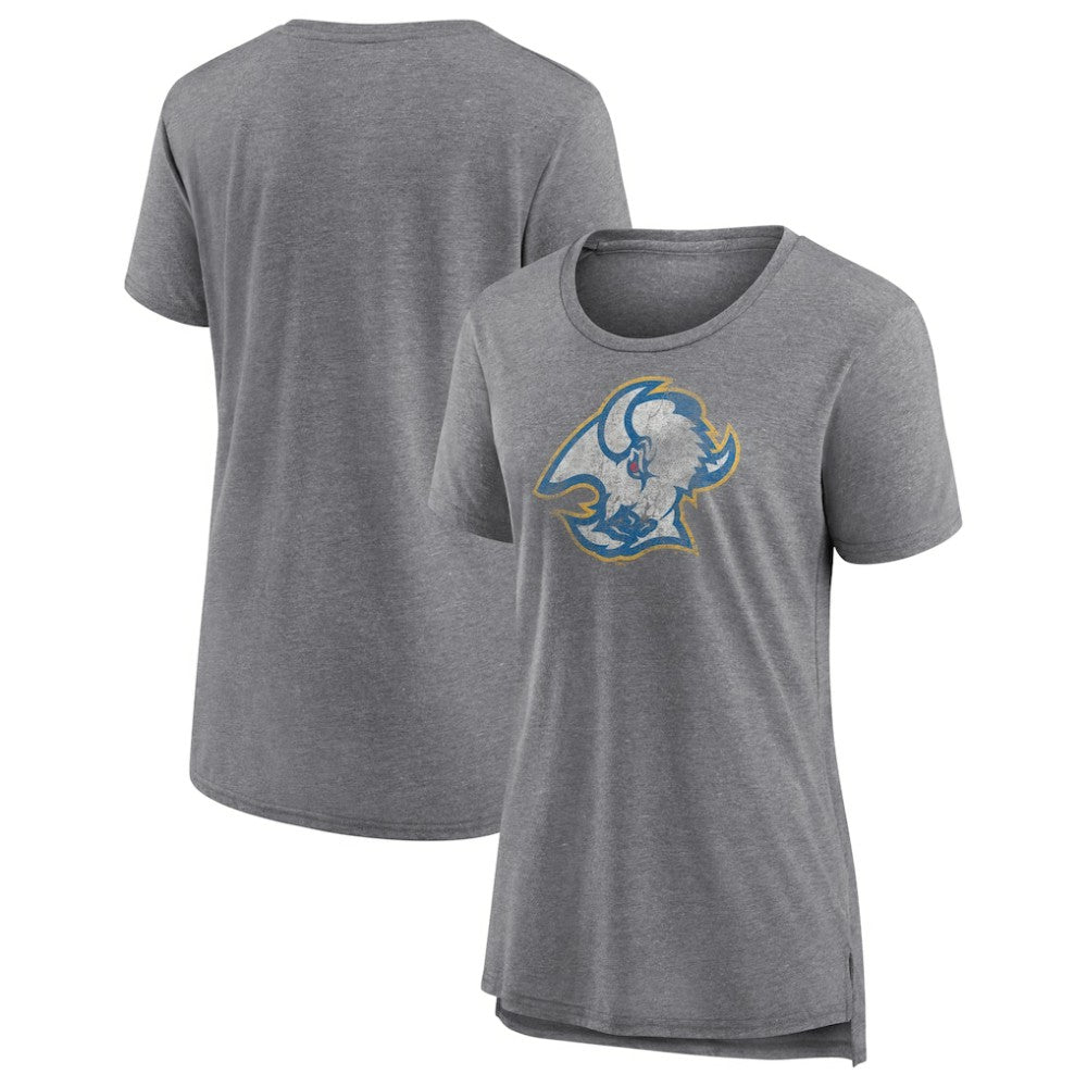 Buffalo Sabres Women's Slow Whistle Tri-Blend T-Shirt - Gray - NHL 4773834