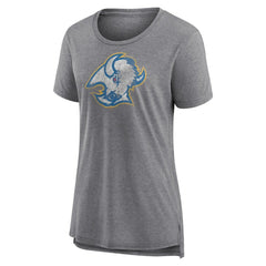 Buffalo Sabres Women's Slow Whistle Tri-Blend T-Shirt - Gray - NHL 4773834