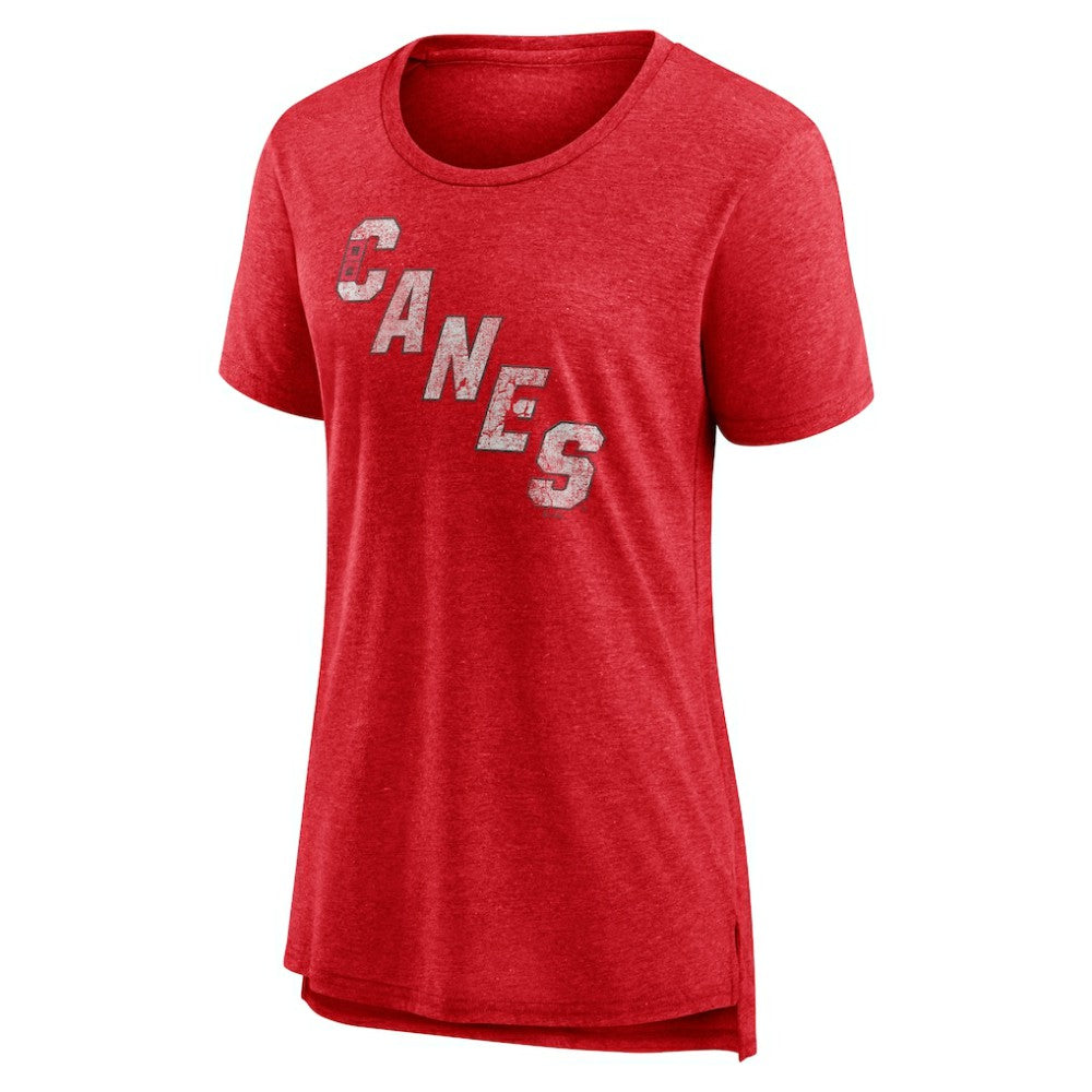 Carolina Hurricanes Women's Slow Whistle Tri-Blend T-Shirt - Red - NHL 4773835