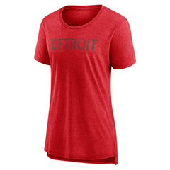 Detroit Red Wings Women's Slow Whistle Tri-Blend T-Shirt - Red - NHL 4773837