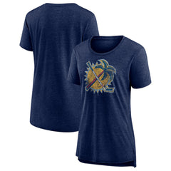 Florida Panthers Women's Slow Whistle Tri-Blend T-Shirt - Navy - NHL 4773839