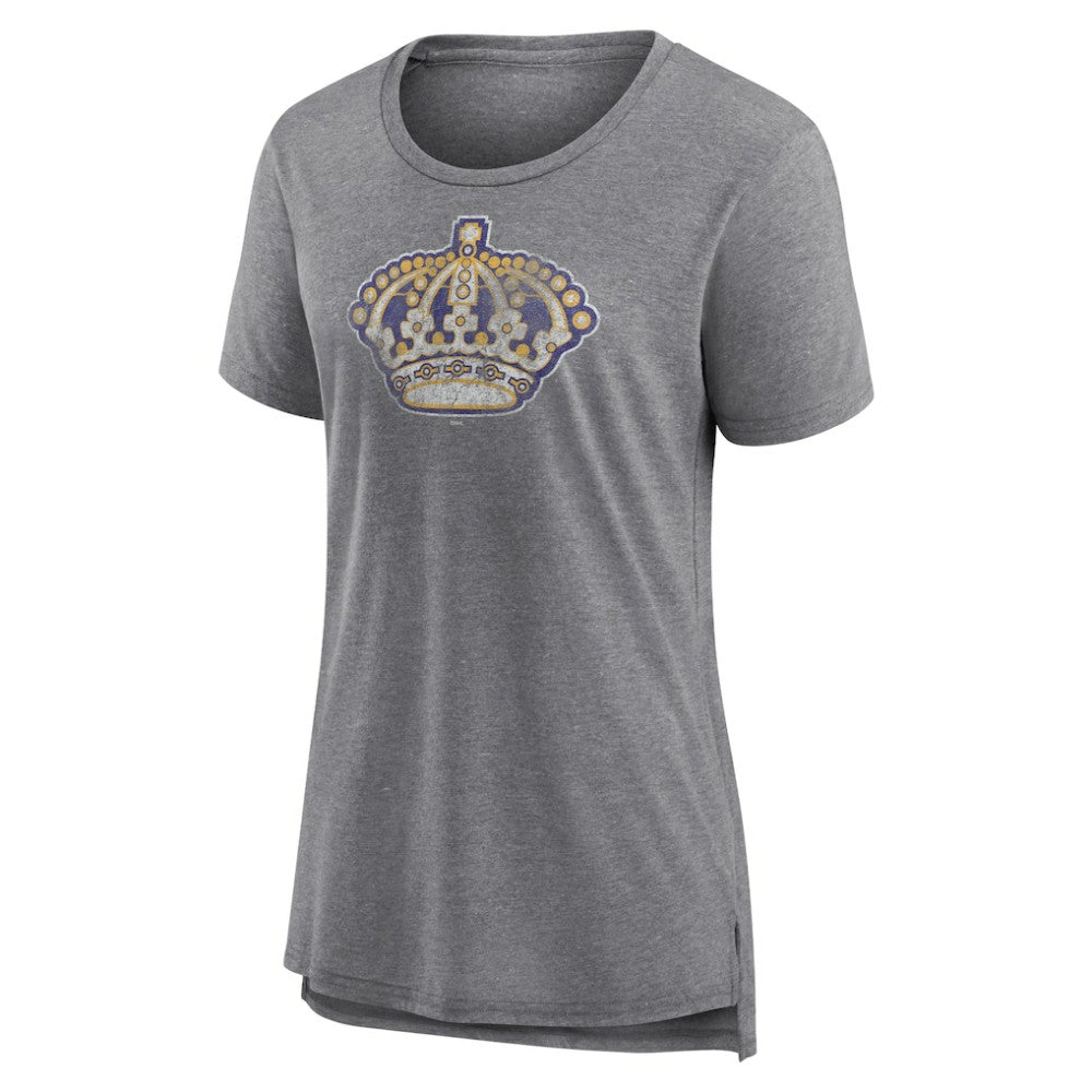 Los Angeles Kings Women's Slow Whistle Tri-Blend T-Shirt - Gray - NHL 4773840