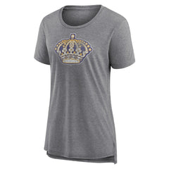 Los Angeles Kings Women's Slow Whistle Tri-Blend T-Shirt - Gray - NHL 4773840