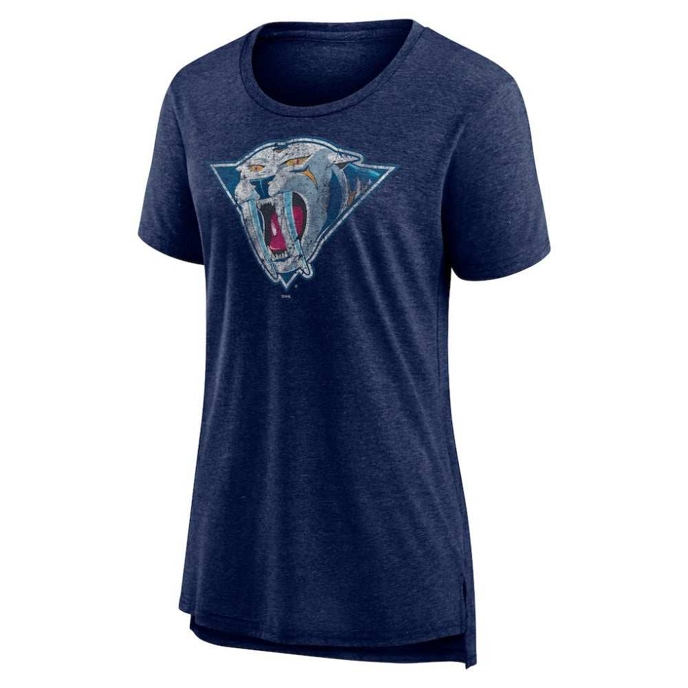 Nashville Predators Women's Slow Whistle Tri-Blend T-Shirt - Navy - NHL 4773843