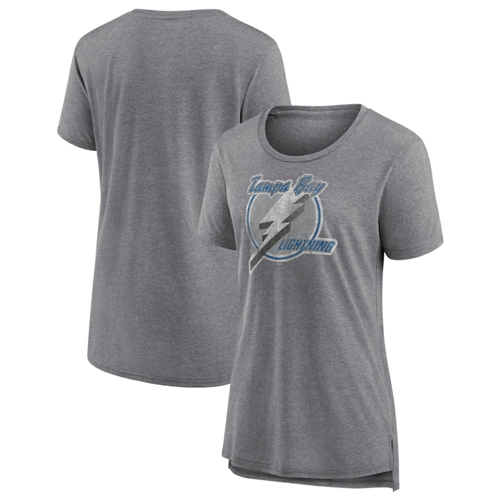 Tampa Bay Lightning Women's Slow Whistle Tri-Blend T-Shirt - Gray - NHL 4773850