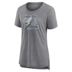Tampa Bay Lightning Women's Slow Whistle Tri-Blend T-Shirt - Gray - NHL 4773850