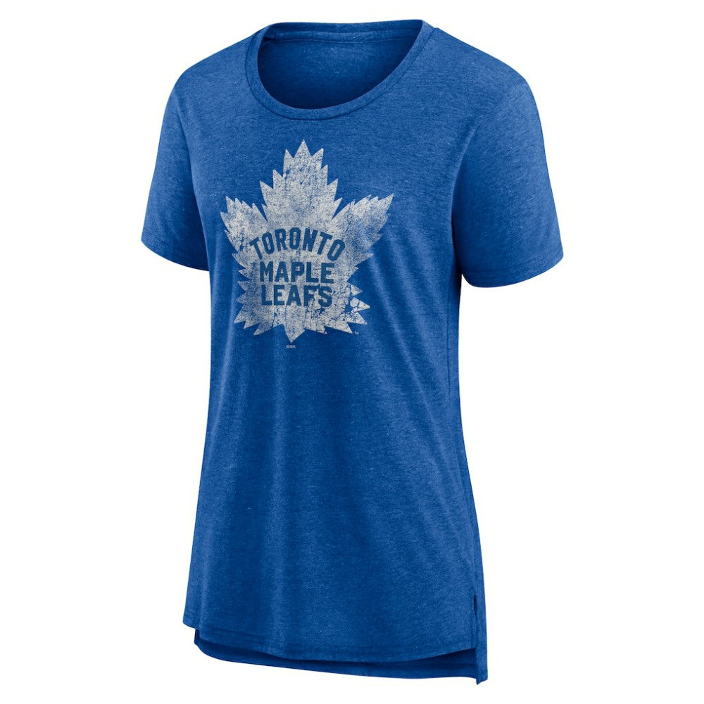 Toronto Maple Leafs Women's Slow Whistle Tri-Blend T-Shirt - Blue - NHL 4773851