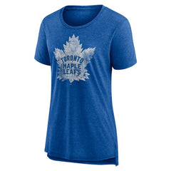 Toronto Maple Leafs Women's Slow Whistle Tri-Blend T-Shirt - Blue - NHL 4773851