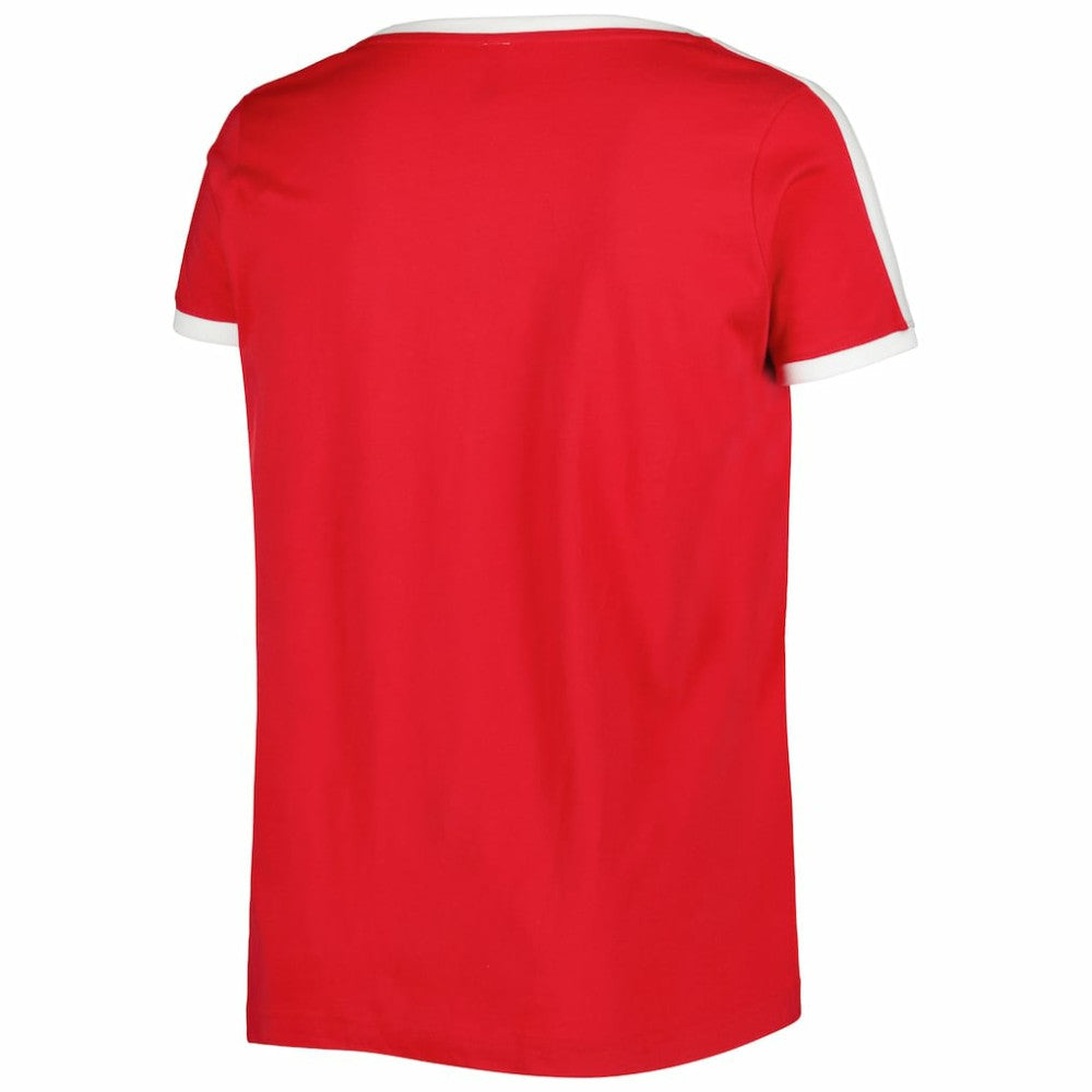 Washington Nationals Soft as a Grape Women's Plus Size V-Neck T-Shirt - Red - MLB Discount