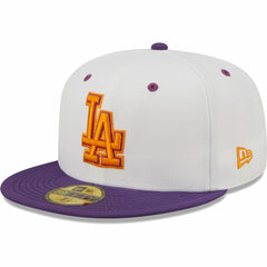 Los Angeles Dodgers New Era 40th Anniversary at Dodger Stadium Grape Lolli 59FIFTY Fitted Hat - White/Purple - New Era on Sale