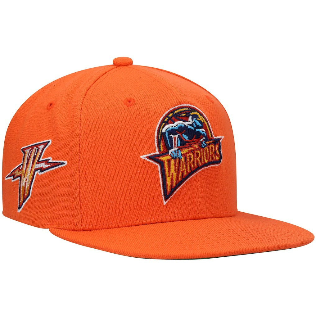 Golden State Warriors Hardwood Classics Snapback Hat for sale Orange | Mitchell & Ness