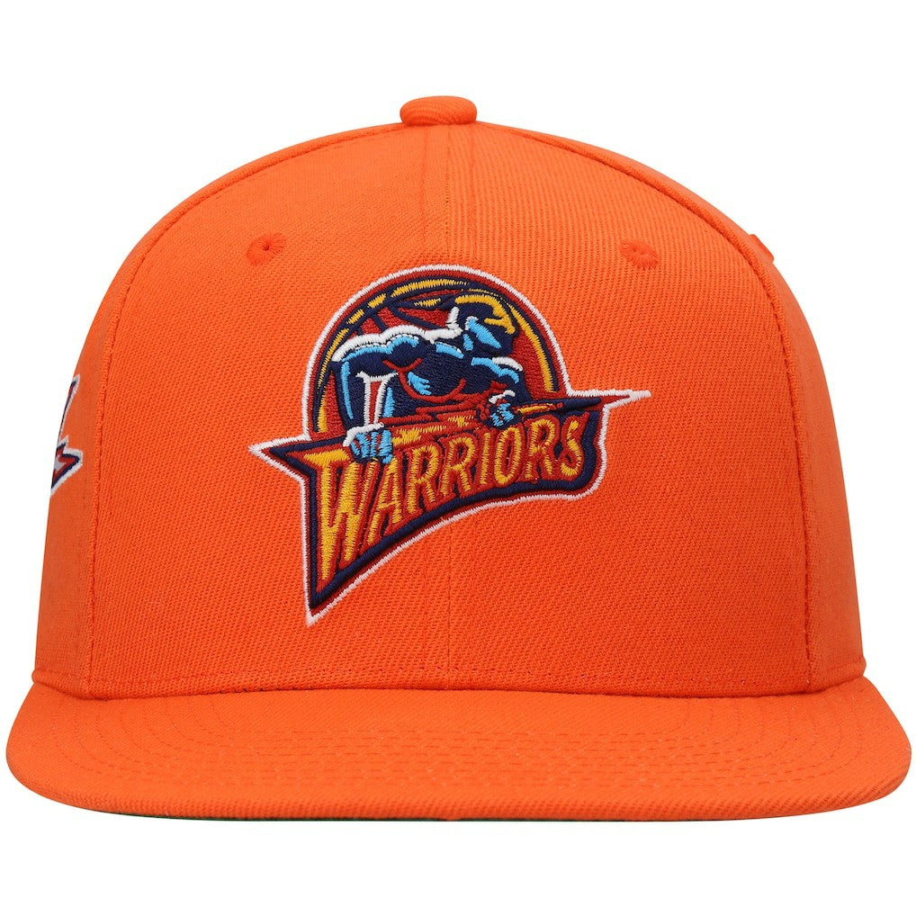 Golden State Warriors Hardwood Classics Snapback Hat for sale Orange | Mitchell & Ness