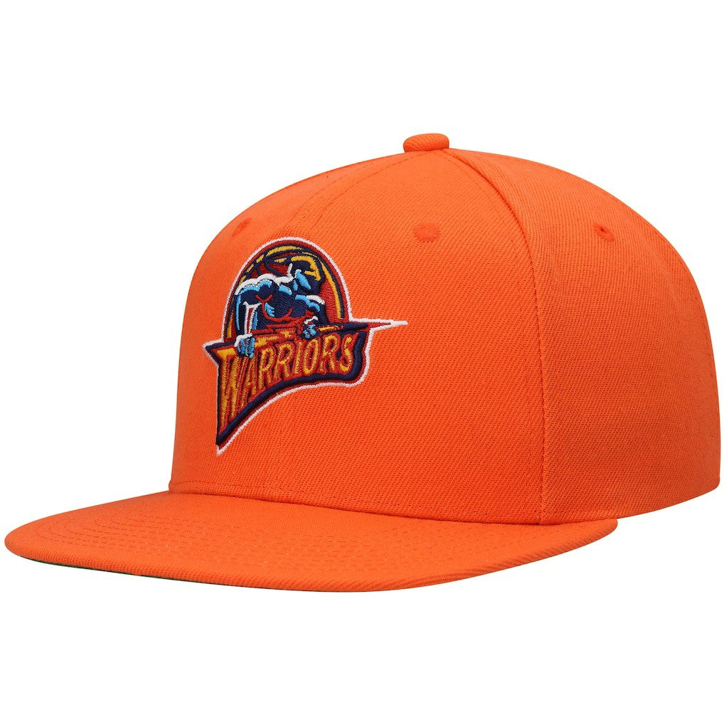Golden State Warriors Hardwood Classics Snapback Hat for sale Orange | Mitchell & Ness