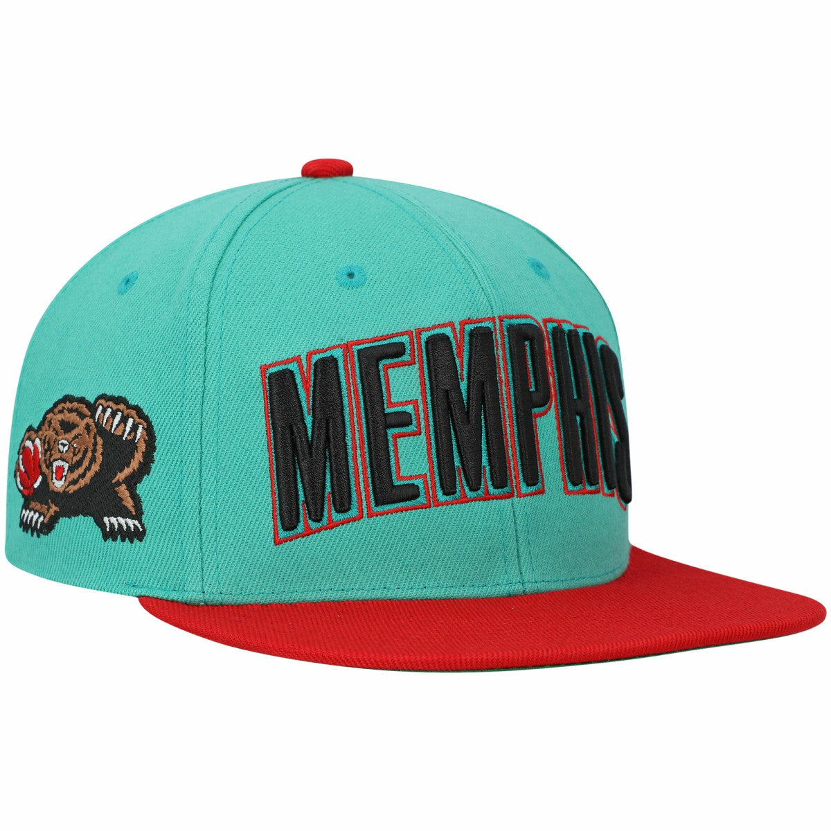 Memphis Grizzlies Hardwood Classics Snapback Hat Teal | Mitchell & Ness