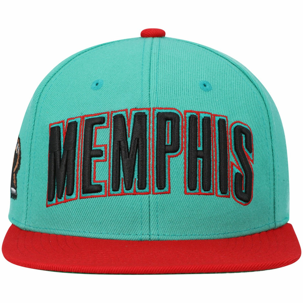 Memphis Grizzlies Hardwood Classics Snapback Hat Teal | Mitchell & Ness