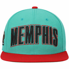 Memphis Grizzlies Hardwood Classics Snapback Hat Teal | Mitchell & Ness