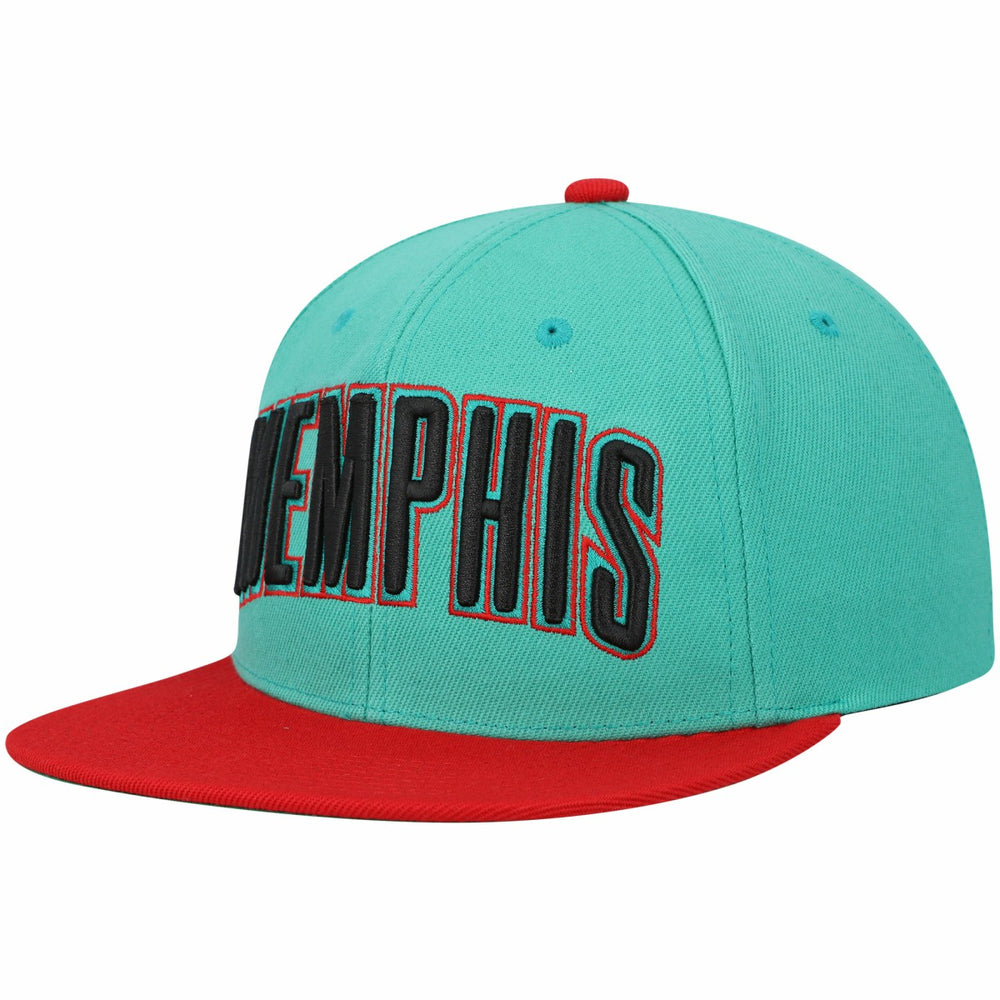 Memphis Grizzlies Hardwood Classics Snapback Hat Teal | Mitchell & Ness