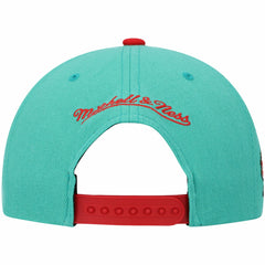 Memphis Grizzlies Hardwood Classics Snapback Hat Teal | Mitchell & Ness