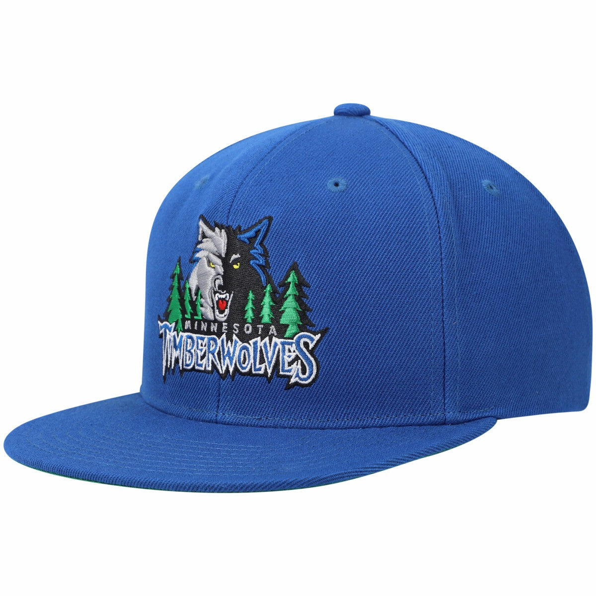Minnesota Timberwolves Hardwood Classics Snapback Hat Blue | Mitchell & Ness Lifestyle
