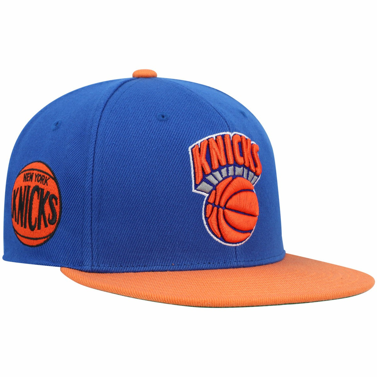 New York Knicks Hardwood Classics Snapback Hat Blue/Orange | Mitchell & Ness Near Me