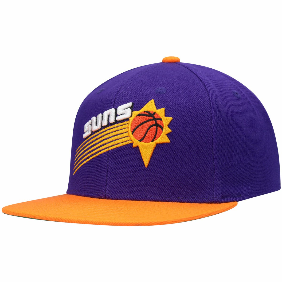 Phoenix Suns Hardwood Classics Snapback Hat Purple/Orange | Mitchell & Ness discount
