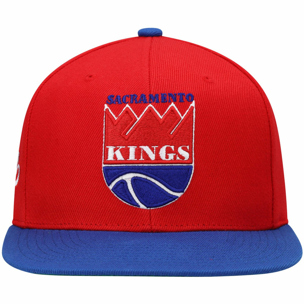 Sacramento Kings Hardwood Classics Snapback Hat Red/Royal | Mitchell & Ness for sale