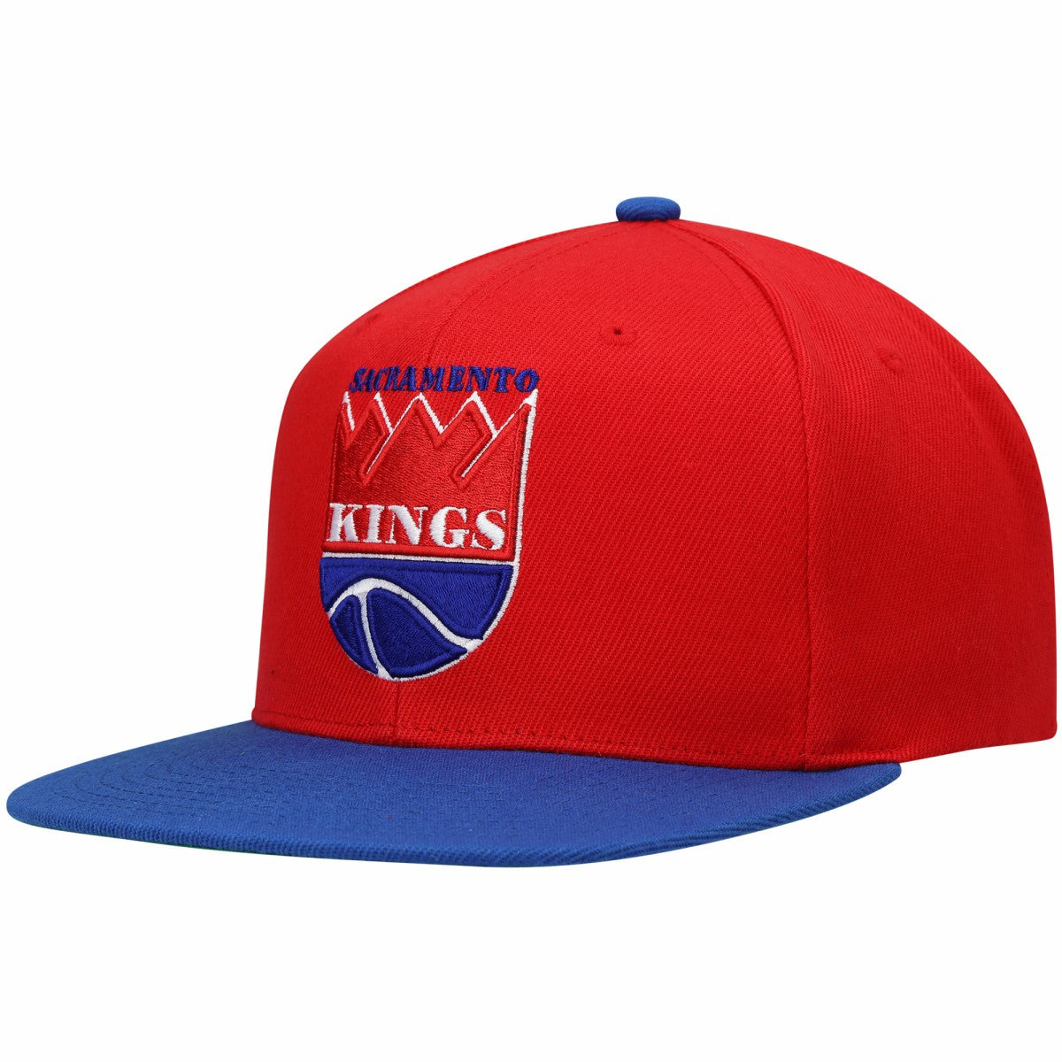 Sacramento Kings Hardwood Classics Snapback Hat Red/Royal | Mitchell & Ness for sale