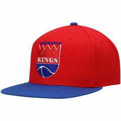 Sacramento Kings Hardwood Classics Snapback Hat Red/Royal | Mitchell & Ness for sale