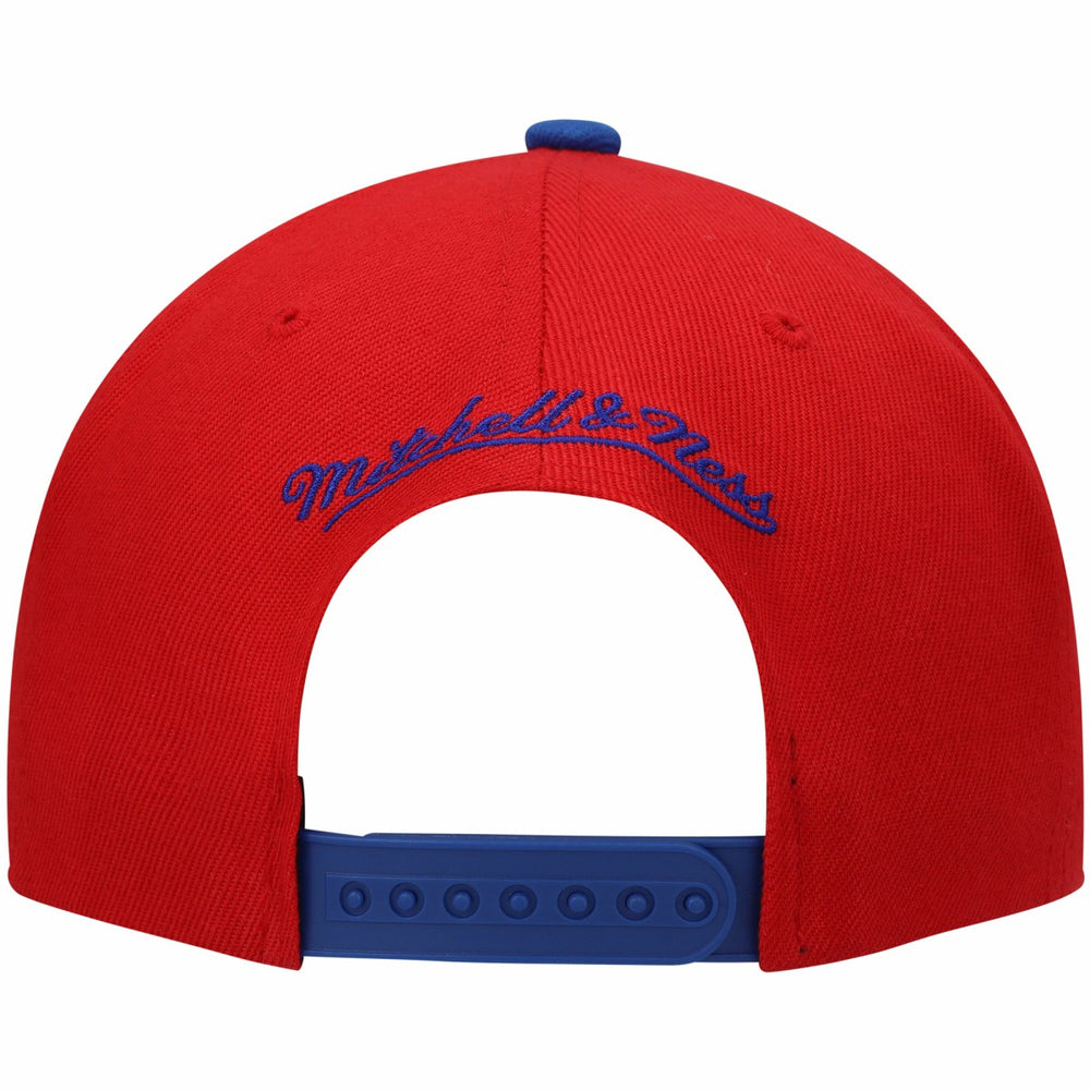Sacramento Kings Hardwood Classics Snapback Hat Red/Royal | Mitchell & Ness for sale