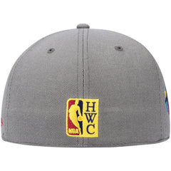 Philadelphia 76ers Hardwood Classics 60th Anniversary Carbon Cabernet Fitted Hat Charcoal | Mitchell & Ness Lifestyle