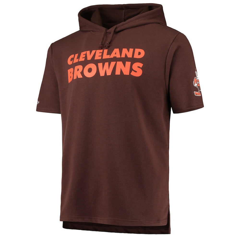 Mitchell & Ness Cleveland Browns Game Day Hoodie T-Shirt Brown