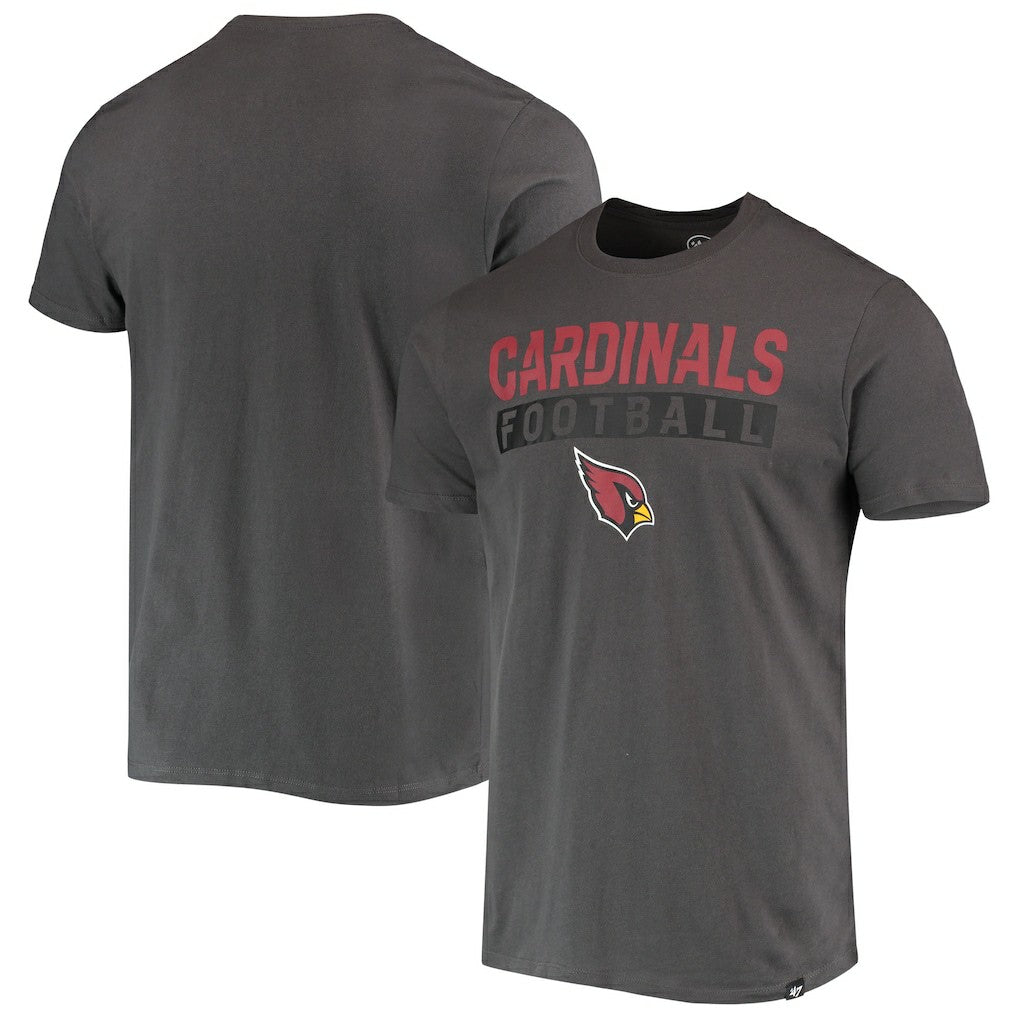 47 brand Arizona Cardinals '47 Dark Ops Super Rival T-Shirt Charcoal