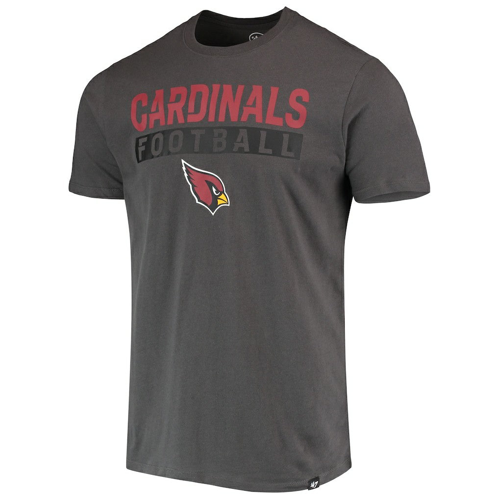 47 brand Arizona Cardinals '47 Dark Ops Super Rival T-Shirt Charcoal