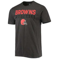 47 brand Cleveland Browns '47 Dark Ops Super Rival T-Shirt Charcoal