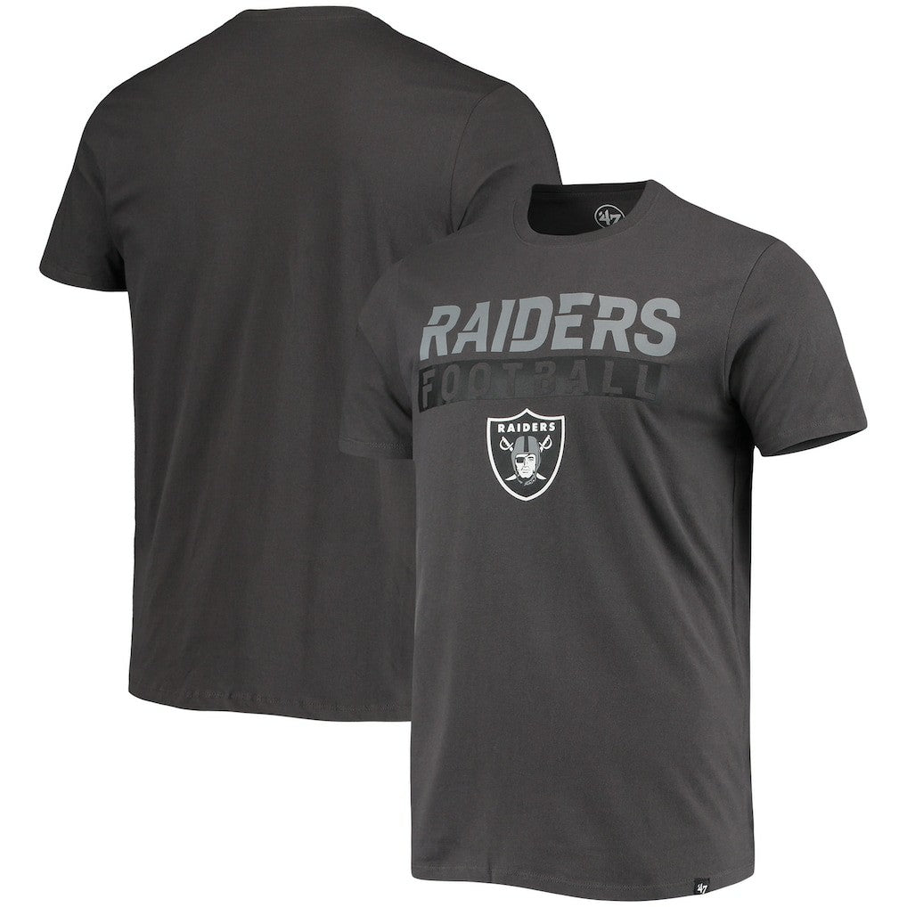 47 brand Las Vegas Raiders '47 Dark Ops Super Rival T-Shirt Charcoal