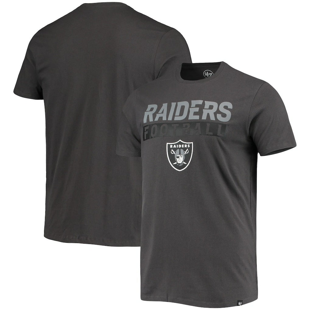 47 brand Las Vegas Raiders '47 Dark Ops Super Rival T-Shirt Charcoal